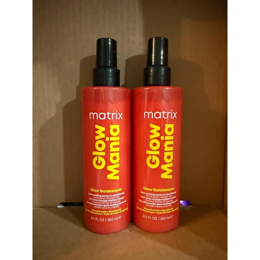 Matrix Glow Mania Glow Gatekeeper Leave-In‎ Color Protect Frizz 8.5 Oz